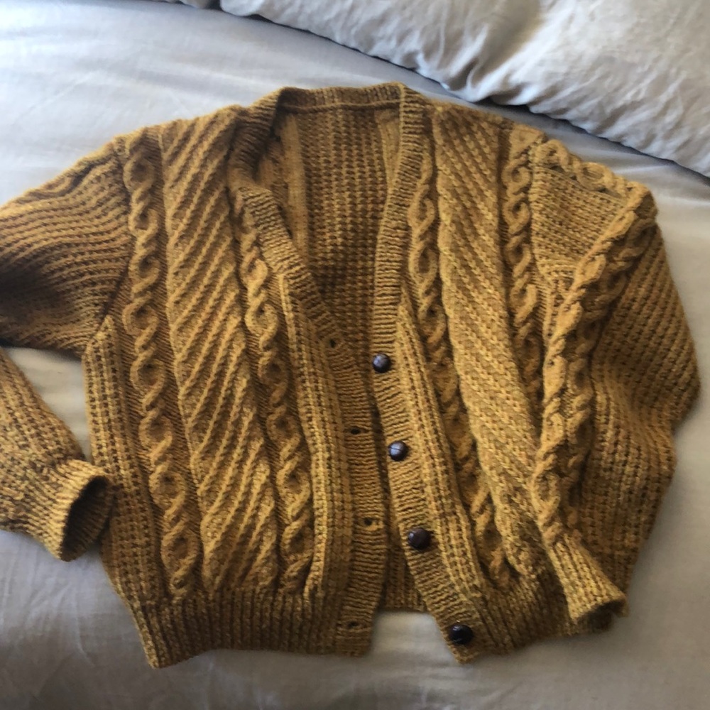Handmade wool blend sweater